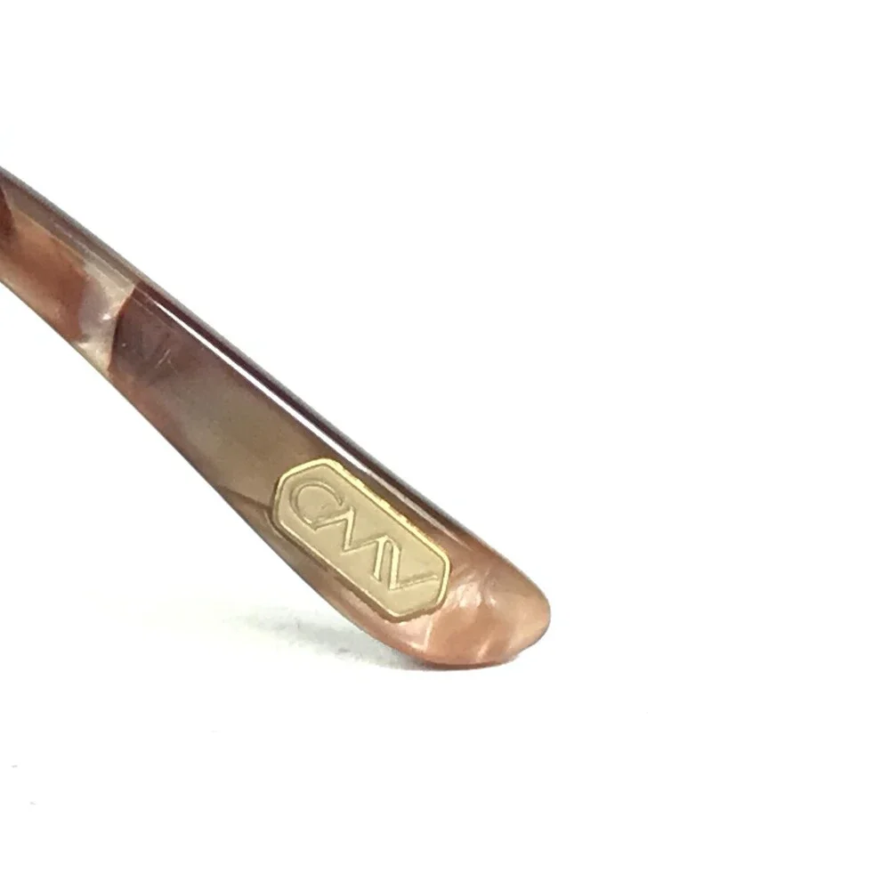 Carmen Marc Valvo Eyeglasses Frames Alexia 022 Chestnut Brown Round 53-14-140